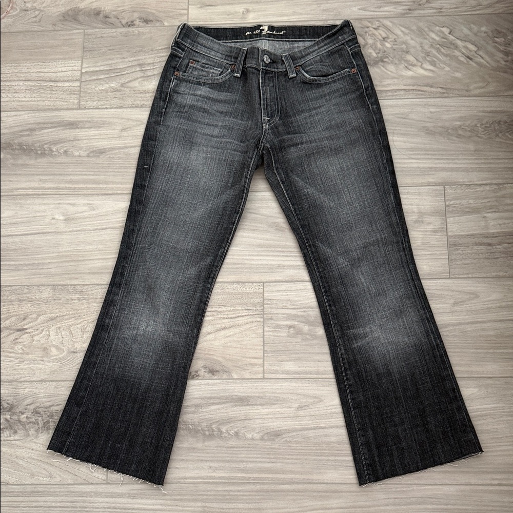 7 for mankind bootcut Black Denim Jeans